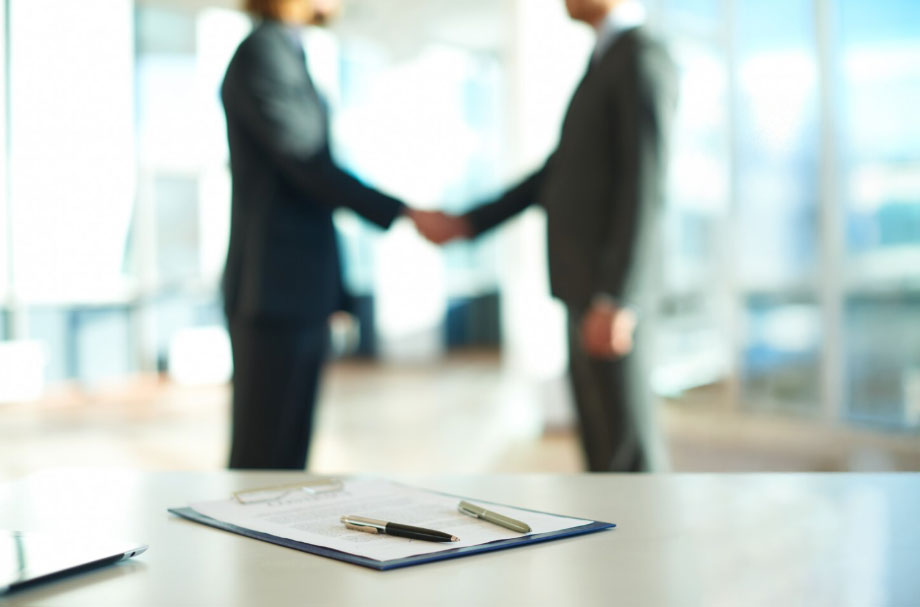 Businessmen agreement